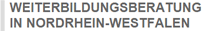 Weiterbildungsberatung in NRW